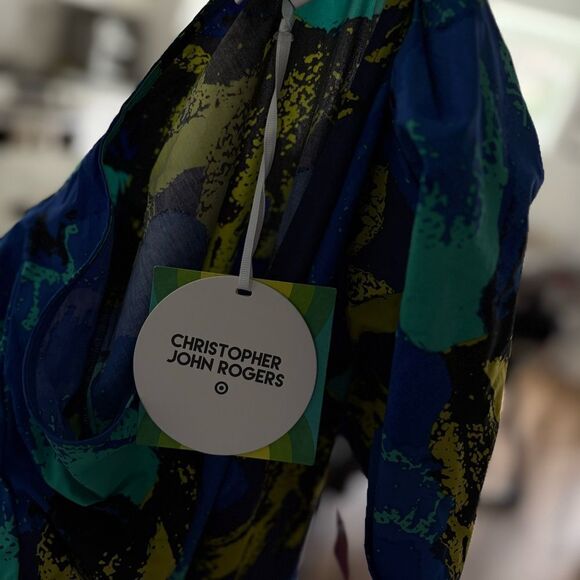 Christopher John Roger’s x Target Tiered Maxi Length Flutter Sleeve Blue Dress - Picture 10 of 10